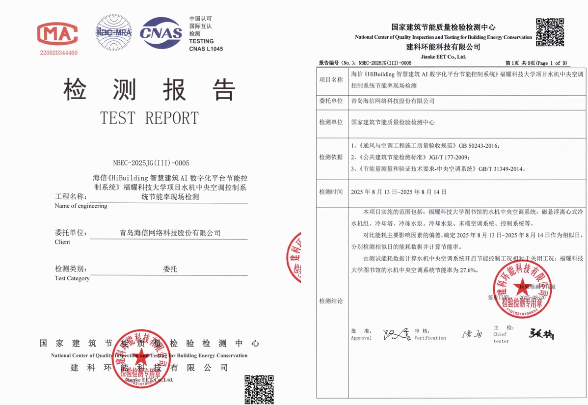 高达28.9%！海信福耀科技大学项目节能率检测结果出炉