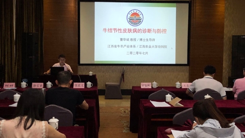 科技服务｜ 江西省牛羊产业技术体系疫病岗位专家曹华斌教授讲课