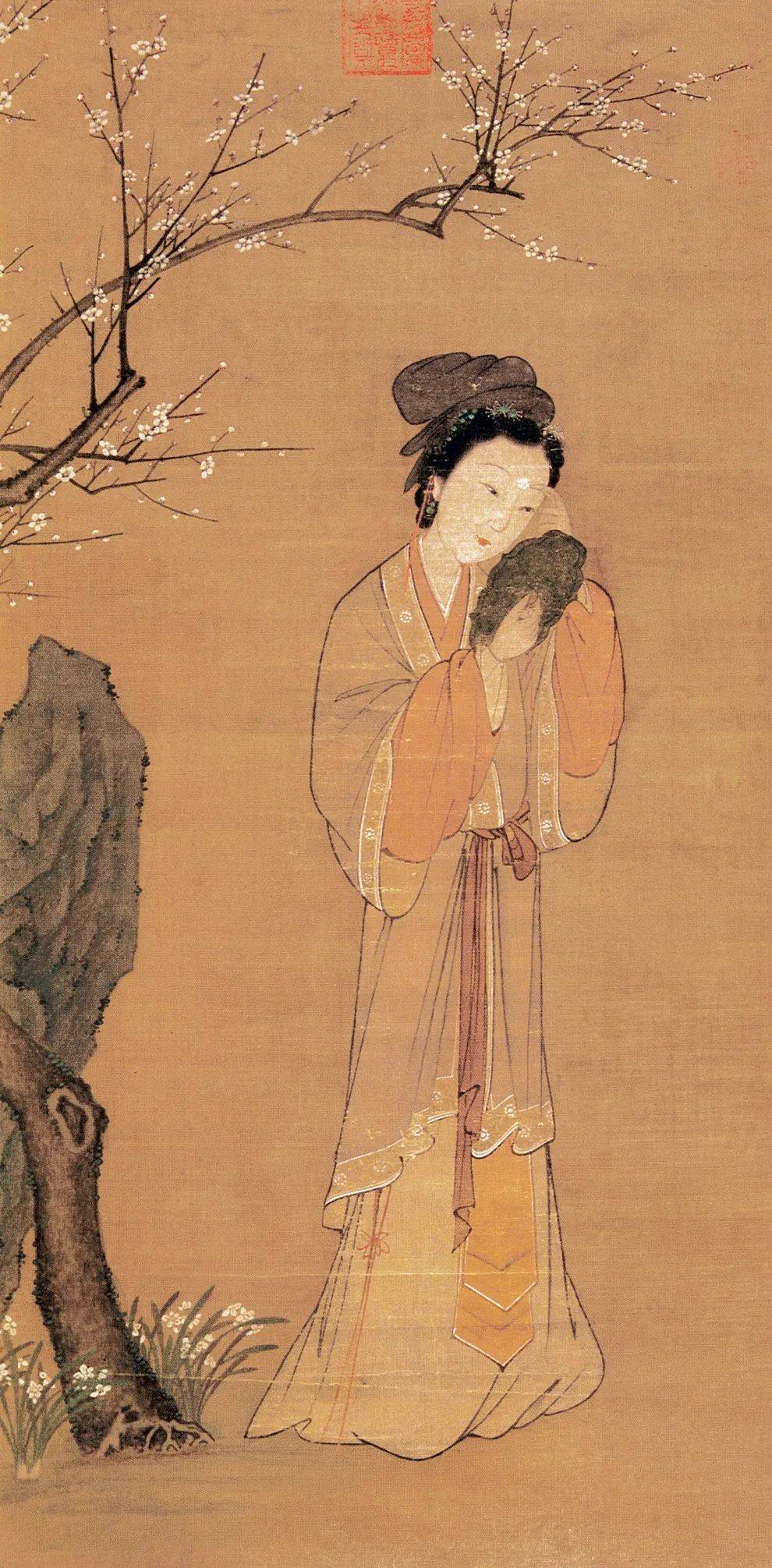 画眉拥鬓：妆罢低声问夫婿，画眉深浅入时无