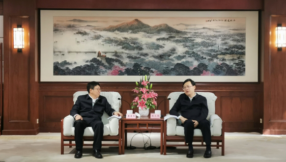 廖家生拜会南京市市长陈之常