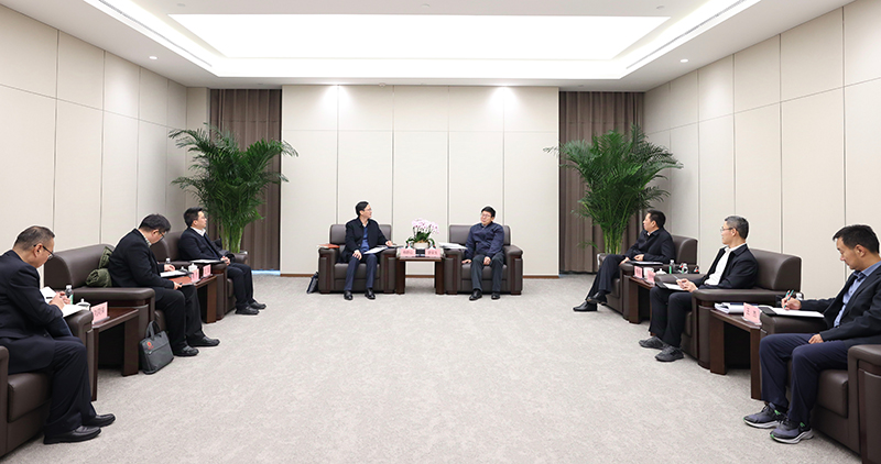 杨群山董事长拜会中国物流集团廖家生总经理