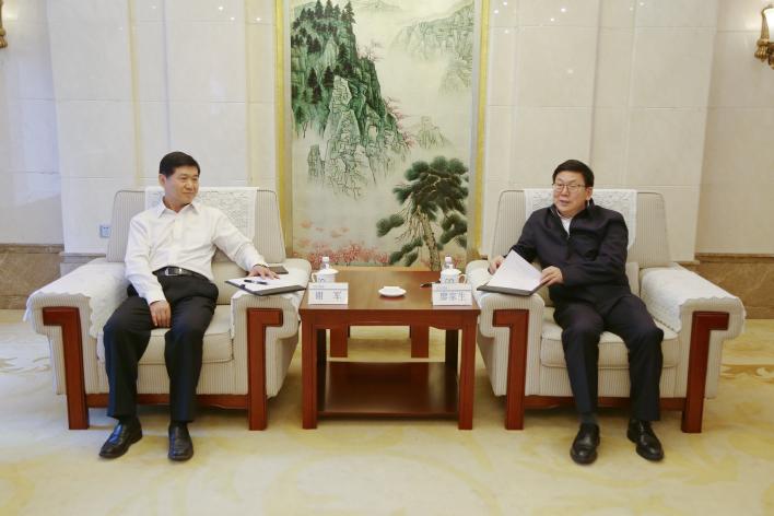 廖家生会见央企投资协会会长谢军一行